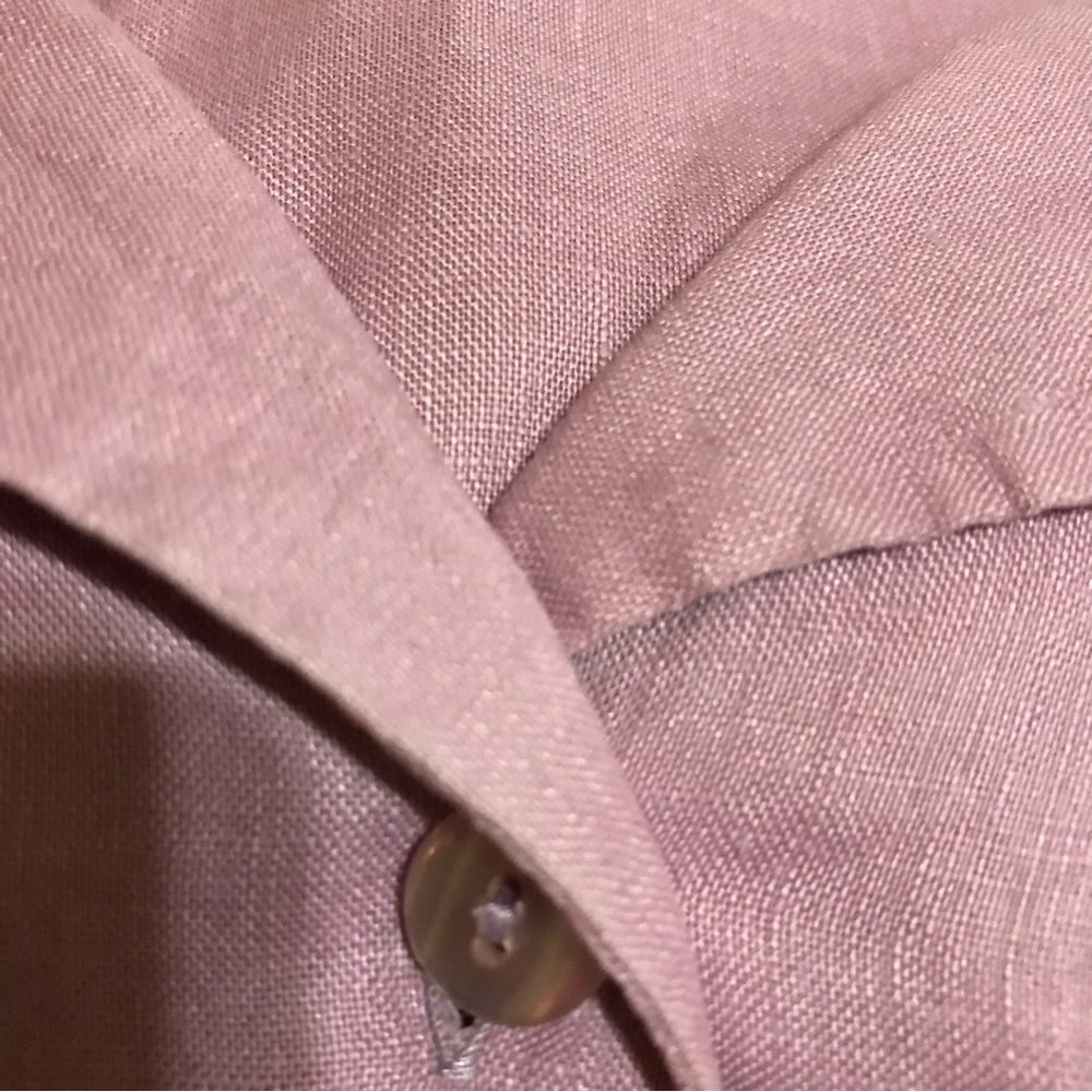 CW- women’s linen blouse in light lilac size L - Picture 6 of 9